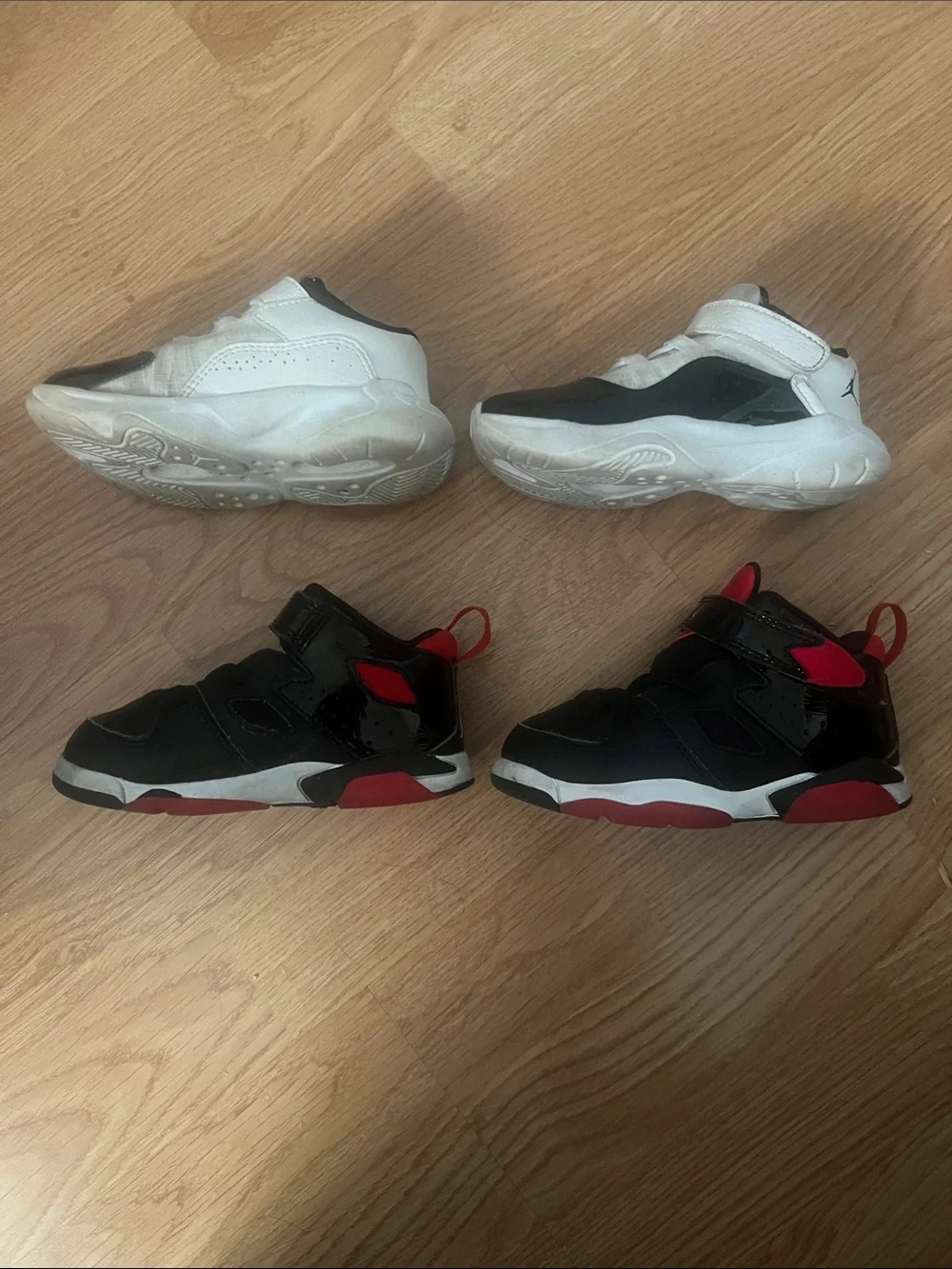 Jordan Kids' Black, White & Red Mixed Sneakers Pack